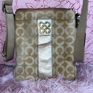 Gold Coach Purse with Adjustable Strap ❤️